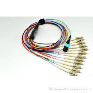 Rohs MPO To LC Fiber Optic MTP Patch Cord 24-Core With Smal